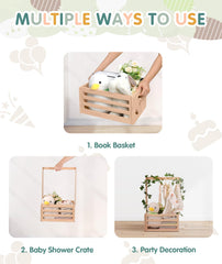 HDUYFYD crate with hollowed side patterns for decorative charm