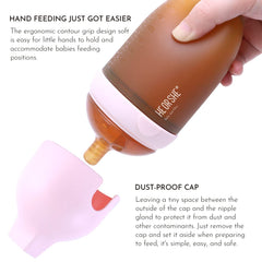 HE OR SHE silicone baby bottle dust-proof cap protects nipple from dust