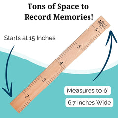 Two-part folding design of Headwaters growth chart for easy setup.