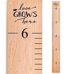 Headwaters Studio growth chart showing 63-inch wall measurement for growing families.