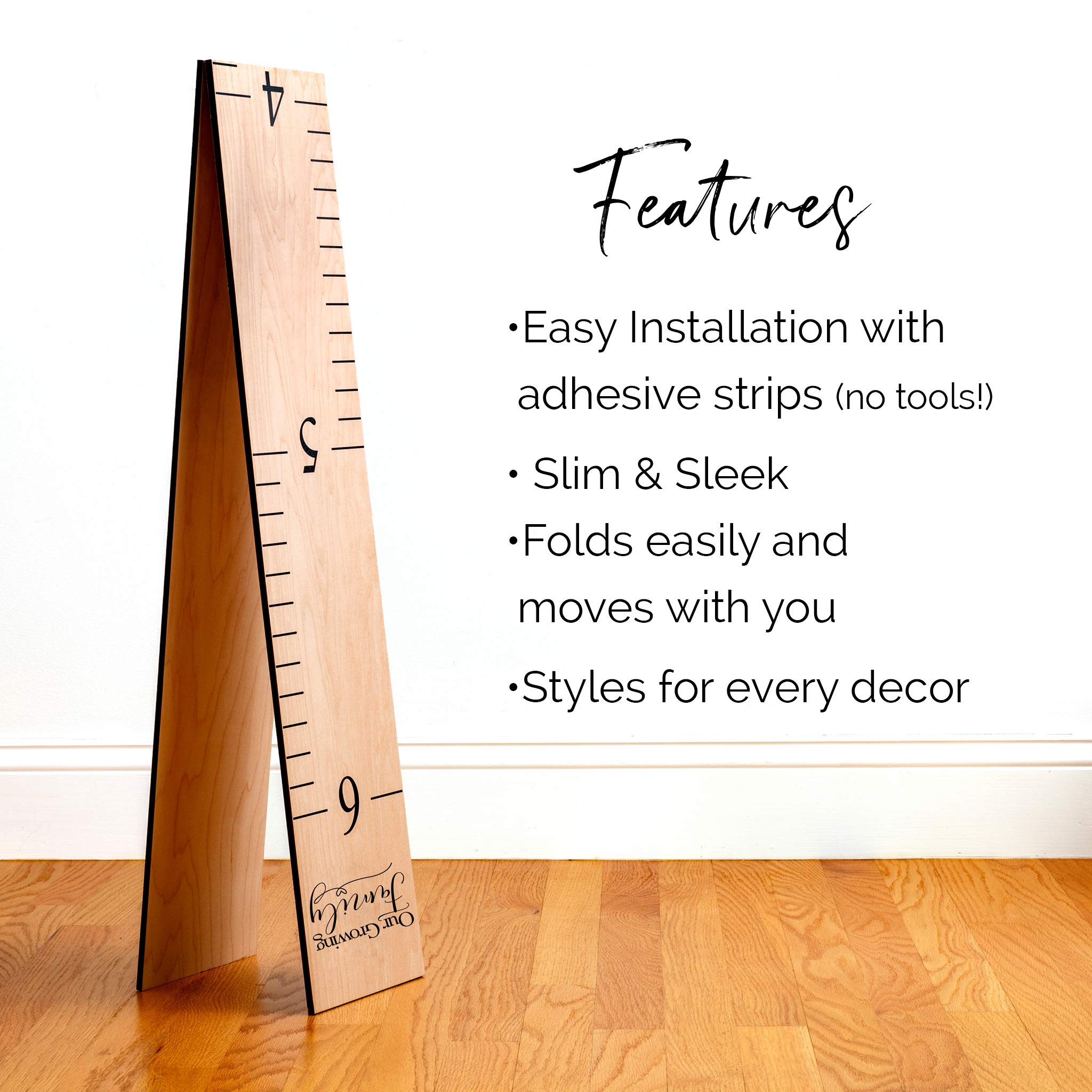 Headwaters Studio growth chart makes a thoughtful heirloom gift for families.