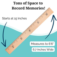 Headwaters Studio growth chart marker ready panel for personalized milestones