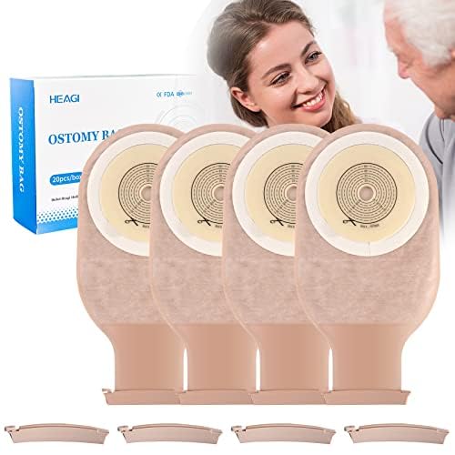 Heagimed 20-pack colostomy bags ready for easy daily changes