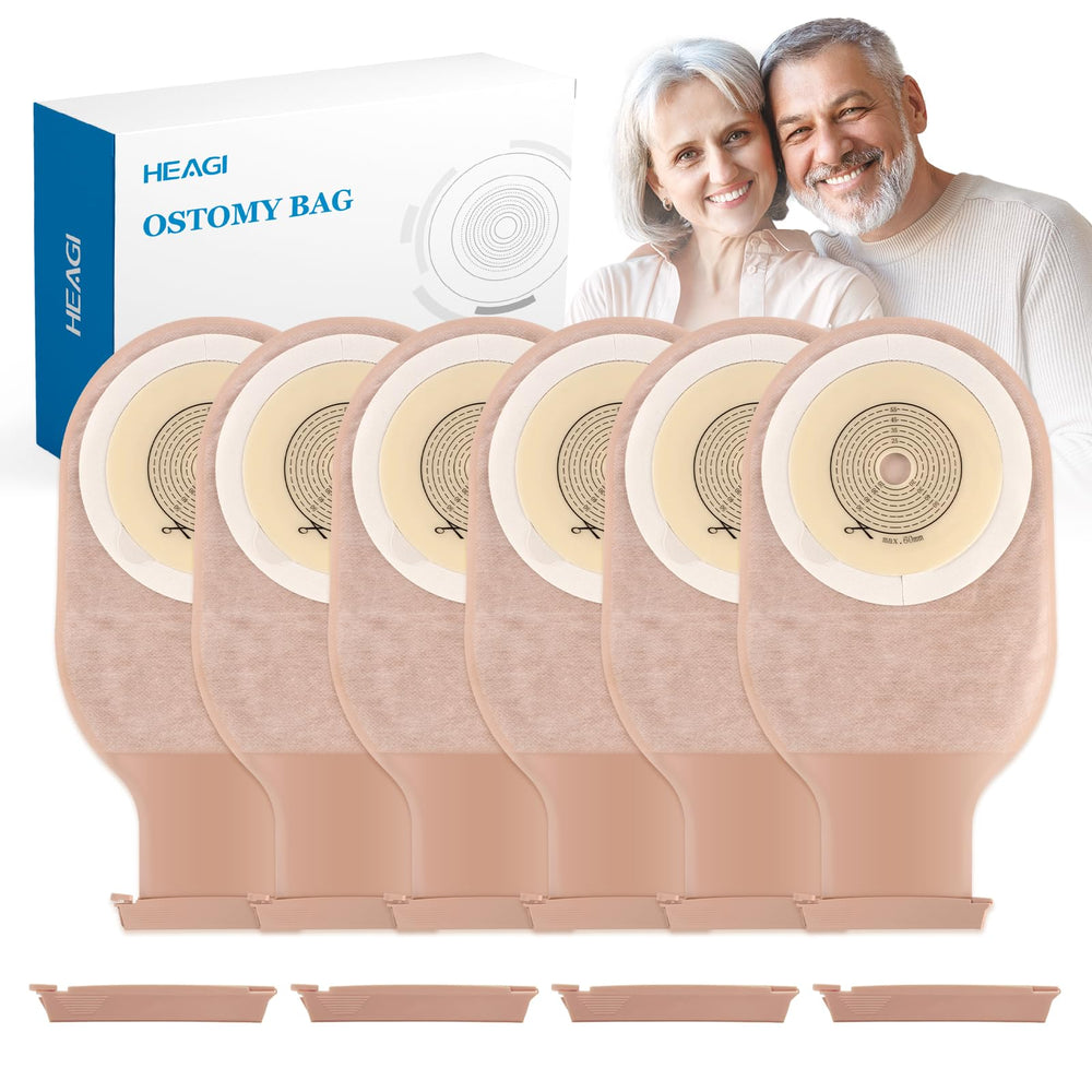 HeagiMed colostomy bag one-piece system for easy changes and secure sealing.