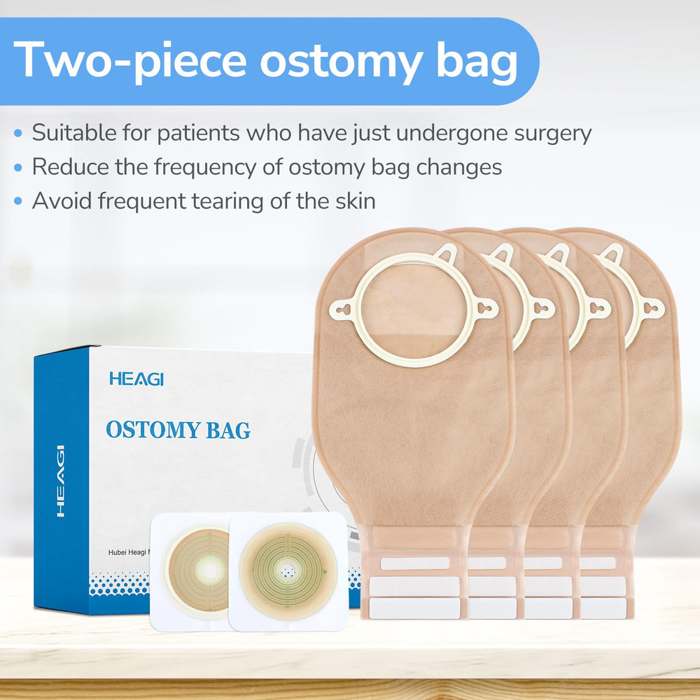 Heagimed cut-to-fit design up to 70mm for customized stoma fit.