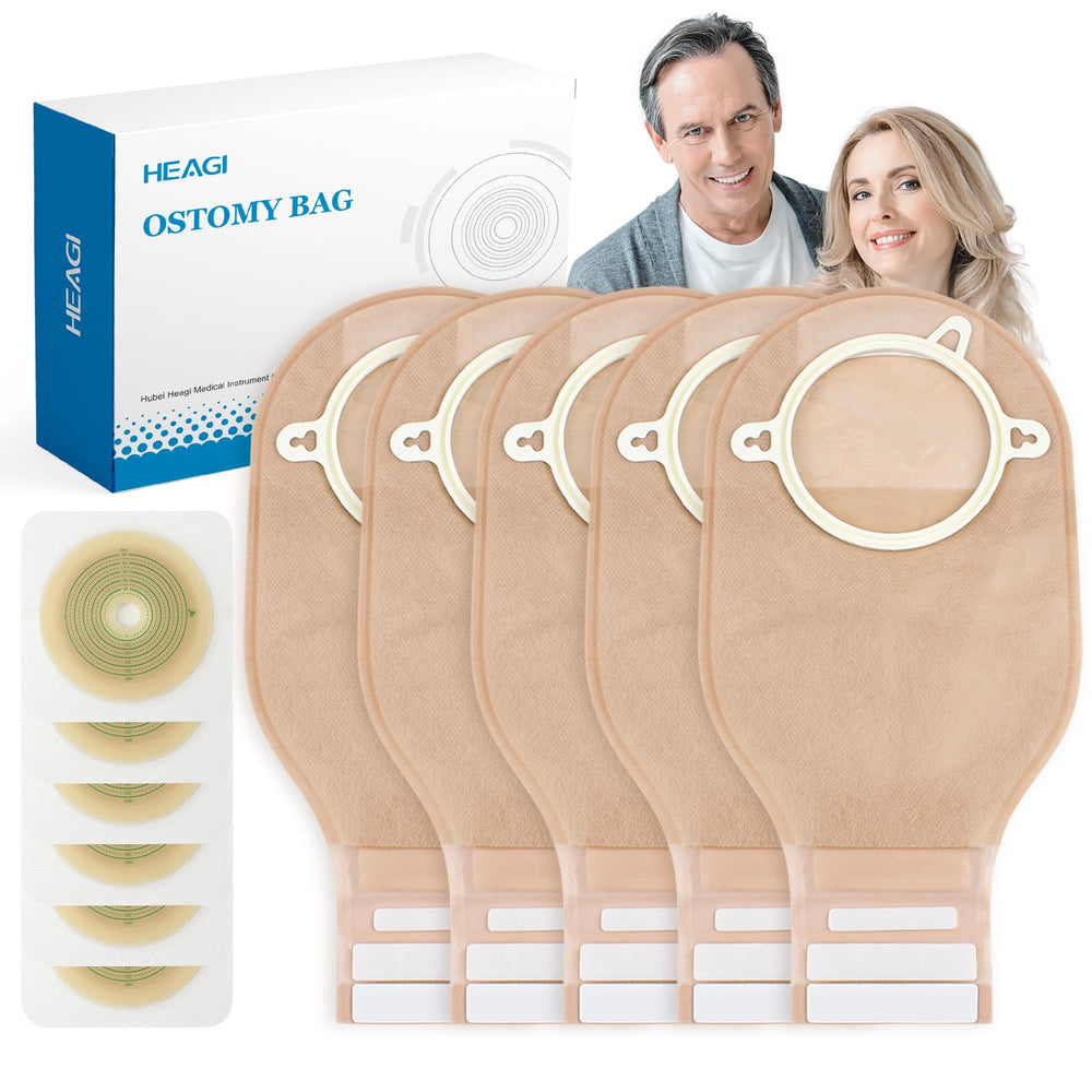 Heagimed cut-to-fit ostomy bag enables precise sizing for a snug, comfortable fit.