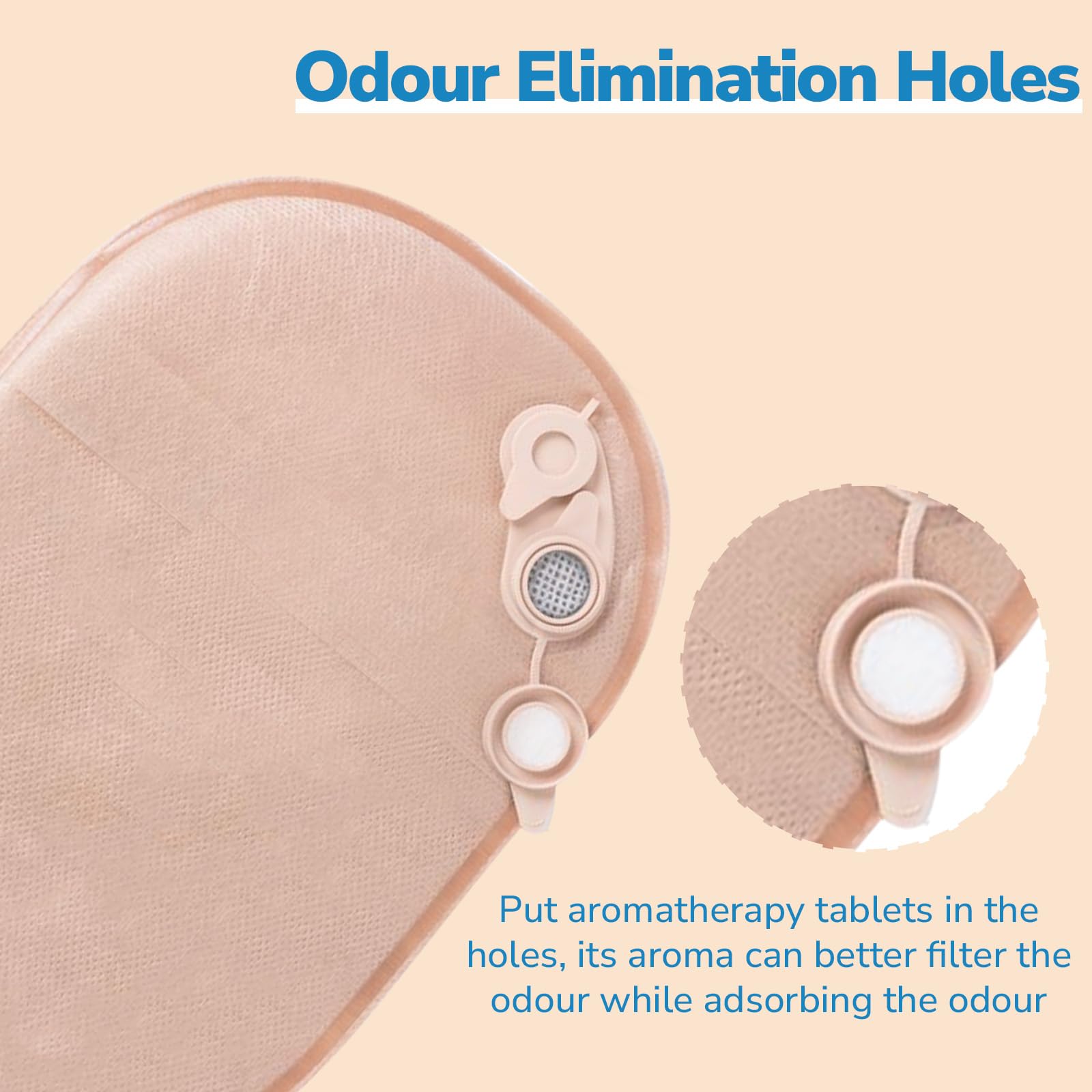 Heagimed cut-to-fit stoma measurement card helps personalize fit.