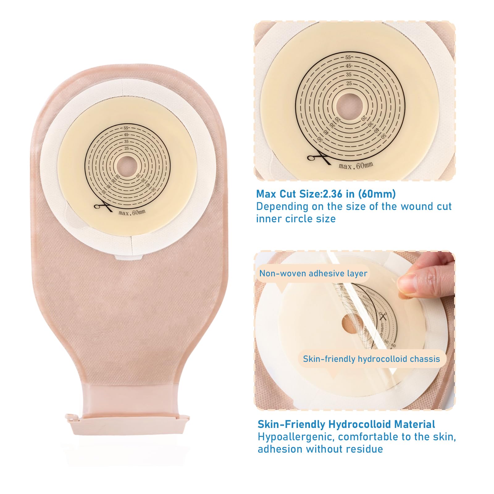 Heagimed deodorising holes with aroma tablets reduce odour while filtering air.