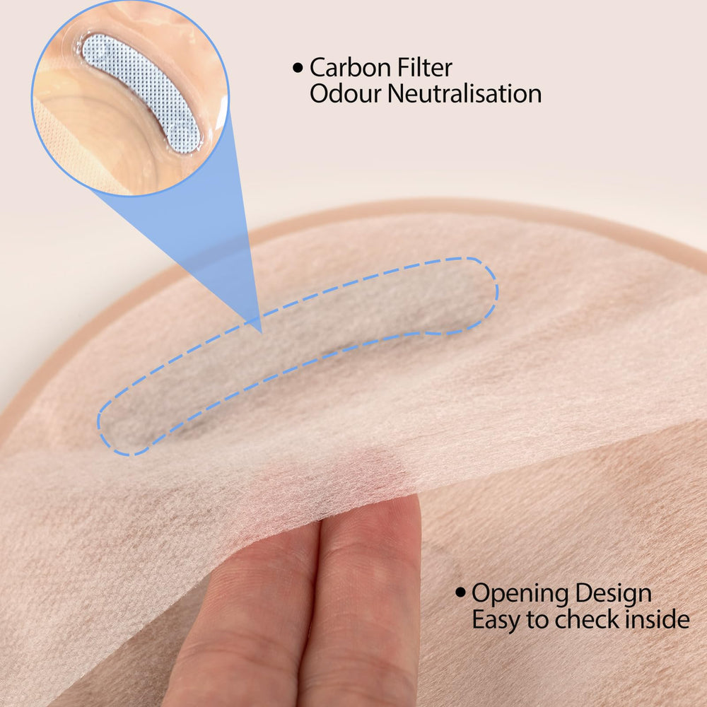 Skin-friendly hydrocolloid wafer minimizes irritation during wear.