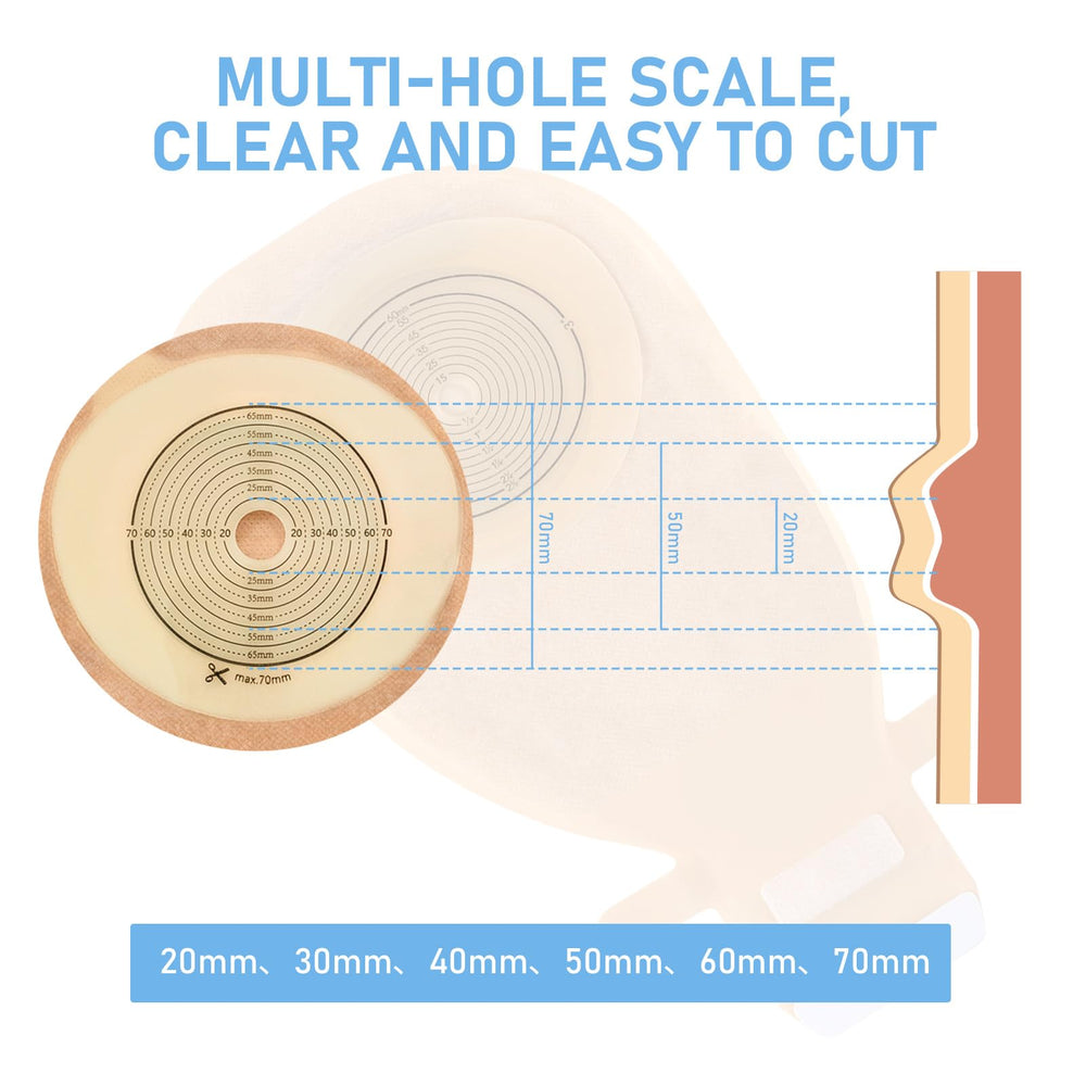 Heagimed one-piece ostomy bag design for comfortable, leak-resistant wear.