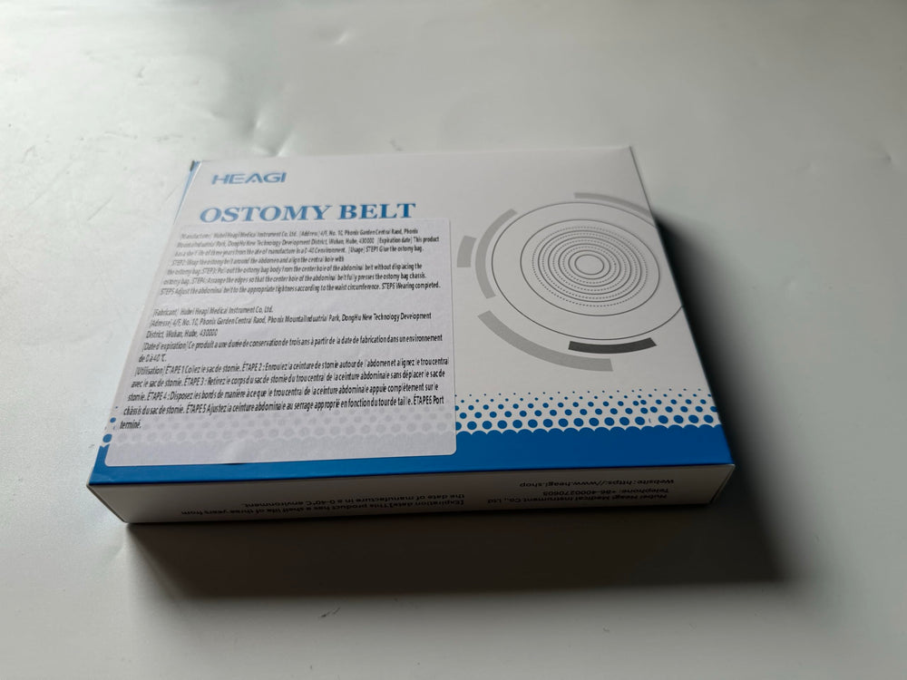 Heagimed ostomy belt compatible with most bag pockets.