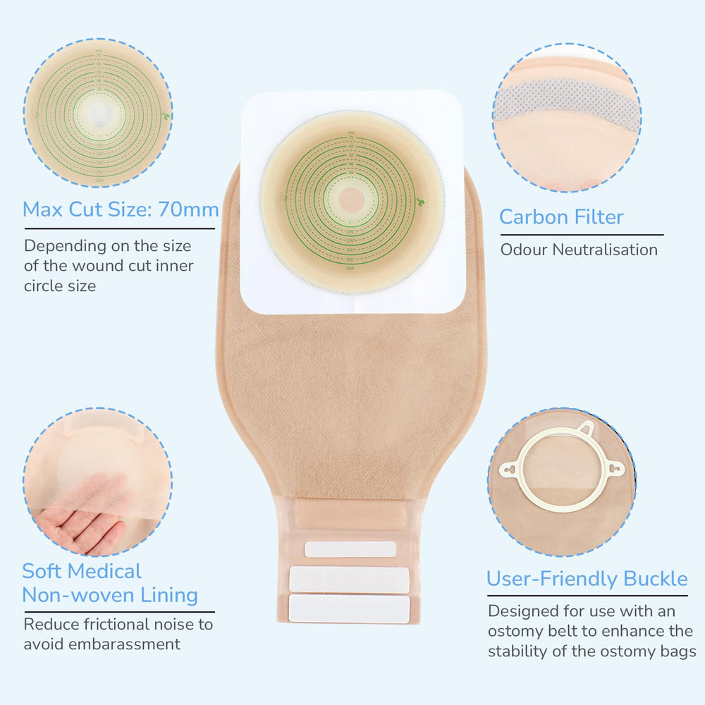 Heagimed-snap-ring-secure-closure helps prevent exudate leakage with a simple snap.