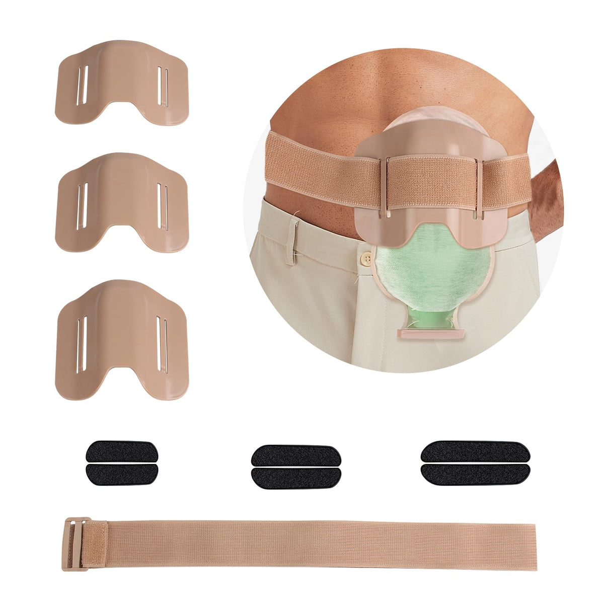 Heagimed Stoma Shield with adjustable waistband for a customizable fit and day-long comfort.