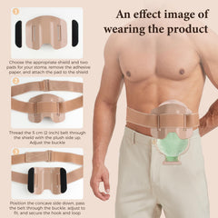 Heagimed Stoma Shield durable plastic with flexible edges for long sessions.