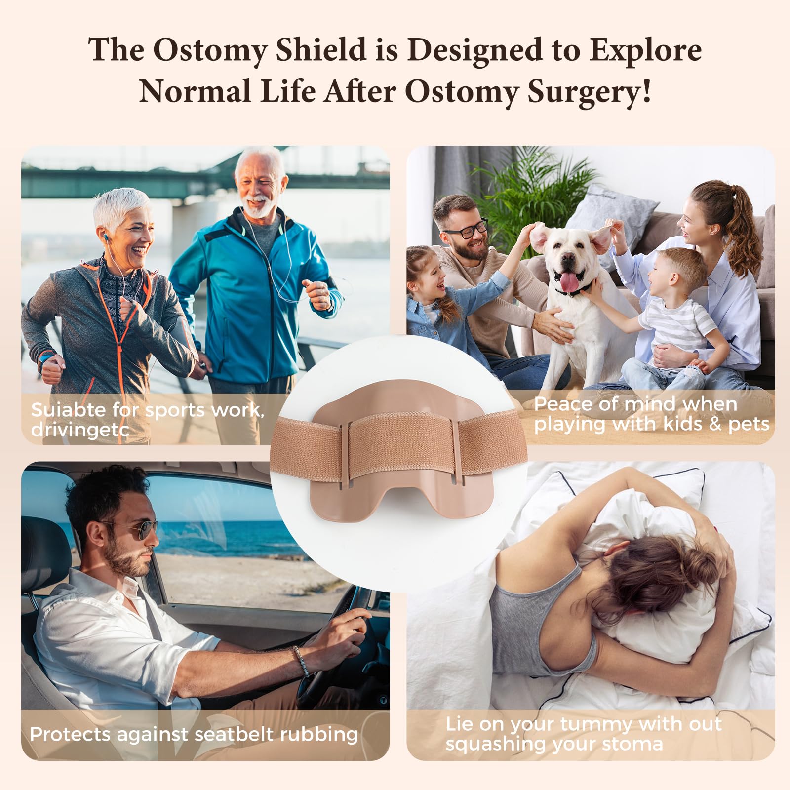 Heagimed Stoma Shield three-sizes set adapts to different stoma sizes.