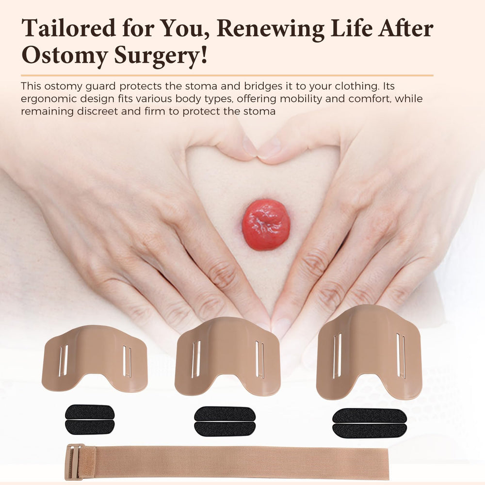Heagimed Stoma Shield protects against seatbelt pressure for safer travel.