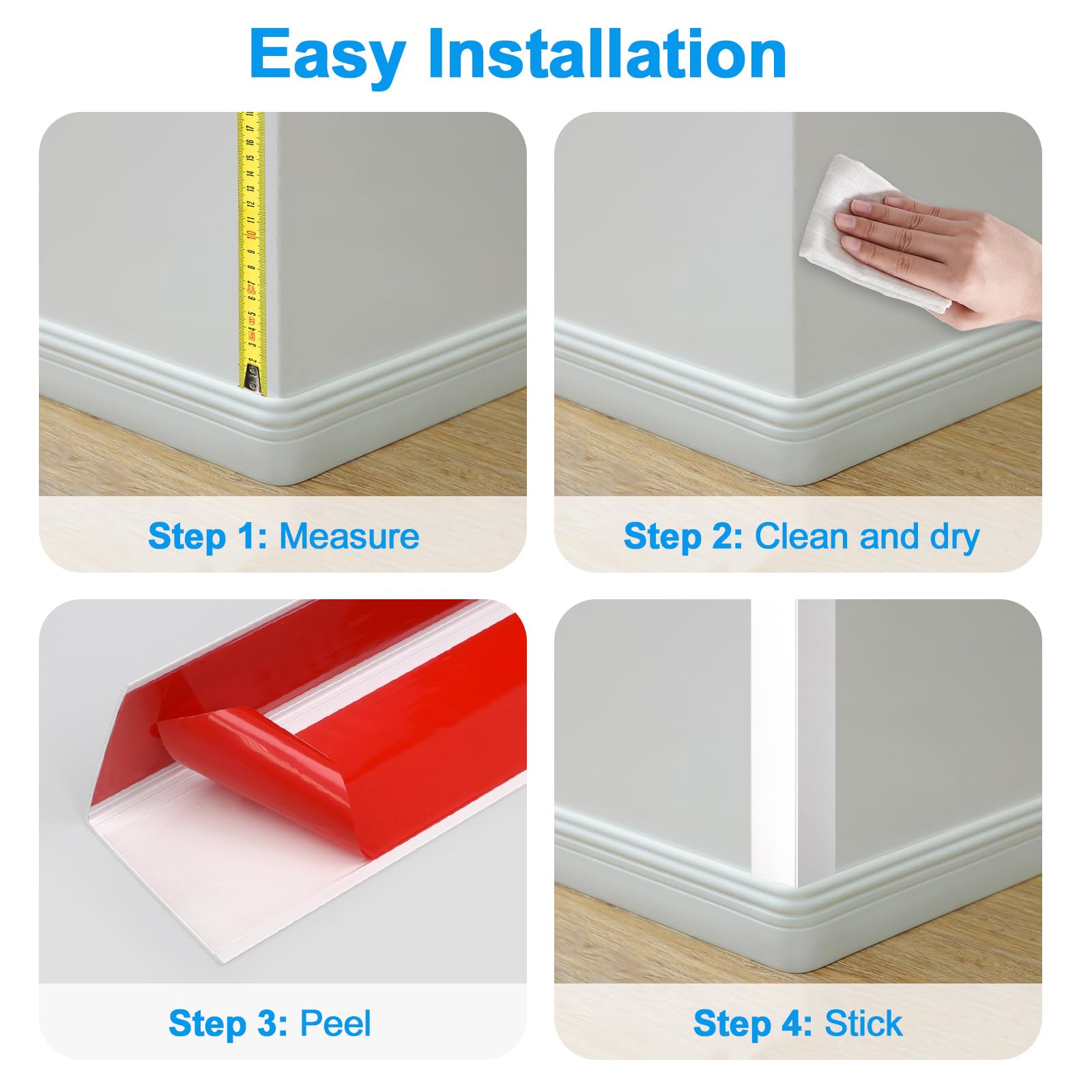 HEAINAIYOO quick-stick corner guards pack on showroom display ready for installation