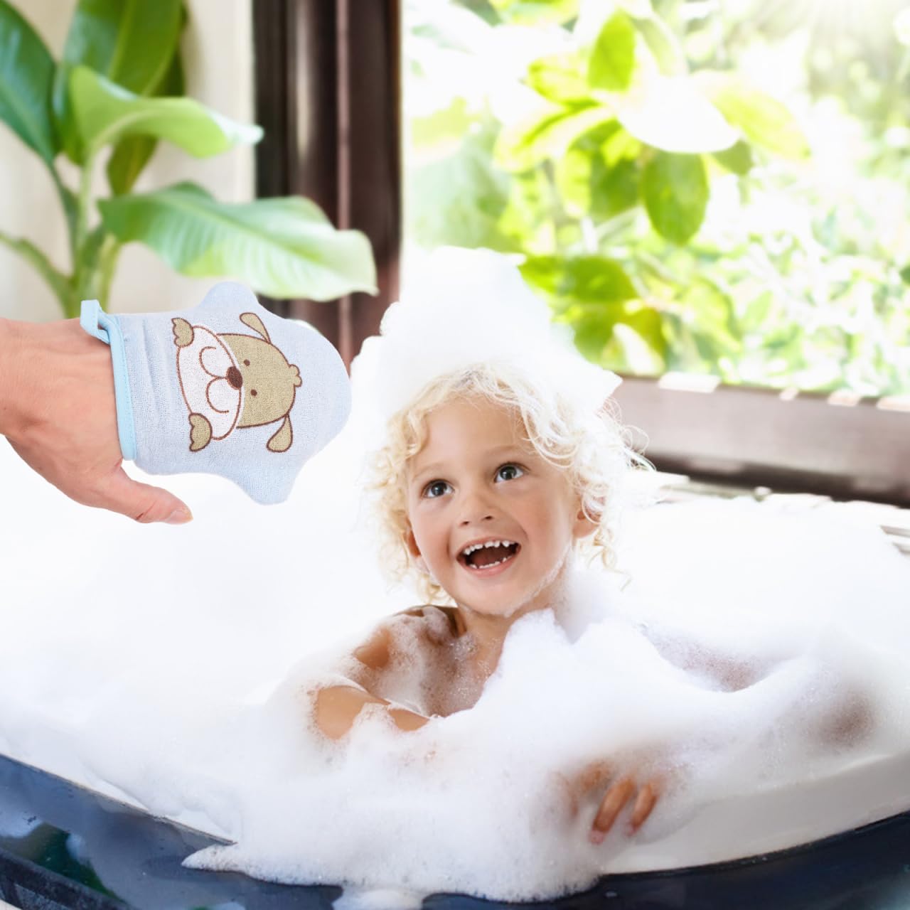 Healifty cartoon design mitts suitable for newborns and toddlers.