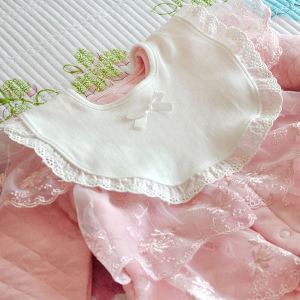 Healifty lace embellished bib adds a stylish look for everyday wear and occasions.