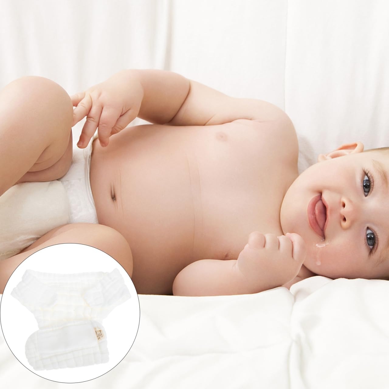 Healifty moisture-wicking layer keeping baby comfortable and dry.