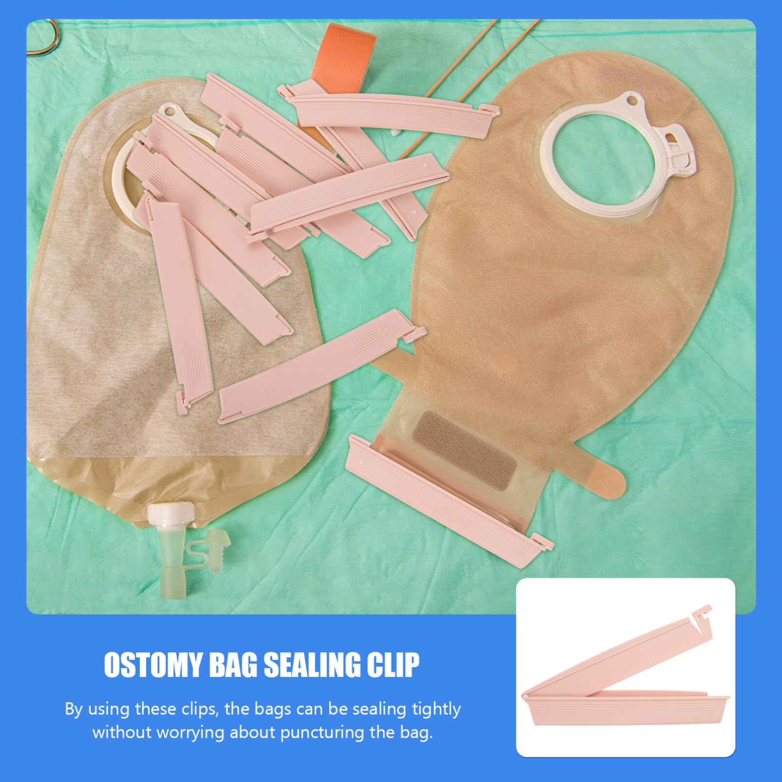 Healifty ostomy bag accessory clip secures seal during daily care.