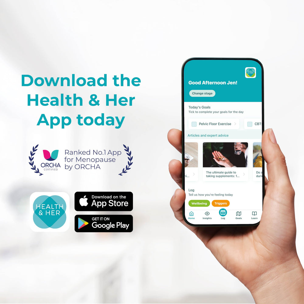 Health and Her daily use scene with easy-to-take tablets.