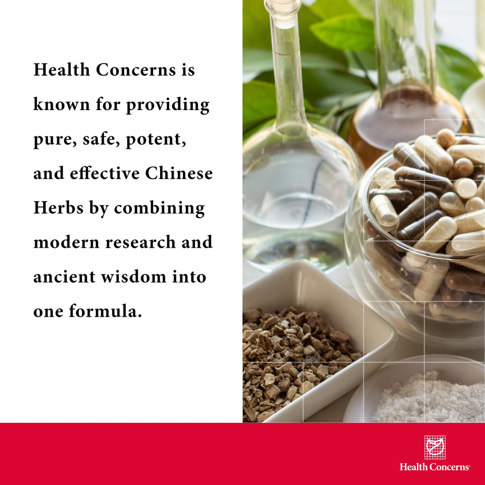 Health Concerns Great Yin herbal formula closeup showcases traditional components for women's health