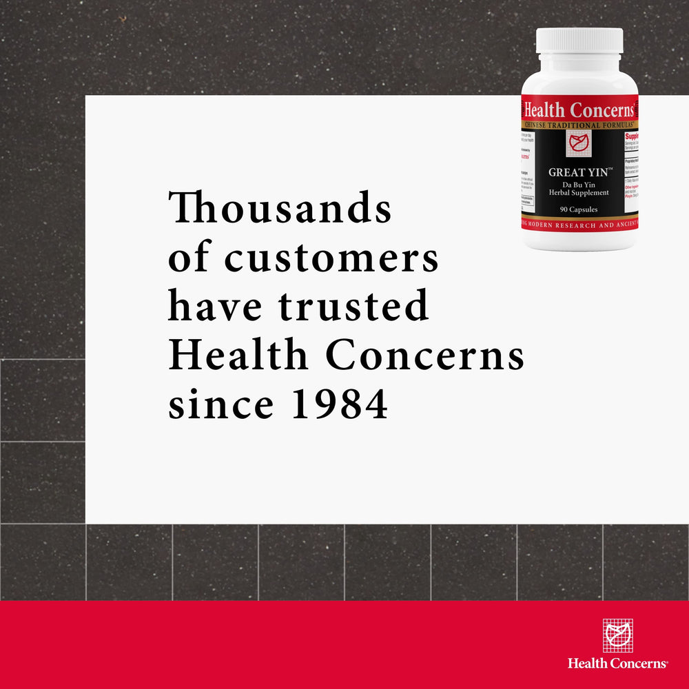 Health Concerns Great Yin usage scene with calm morning routine and capsule intake