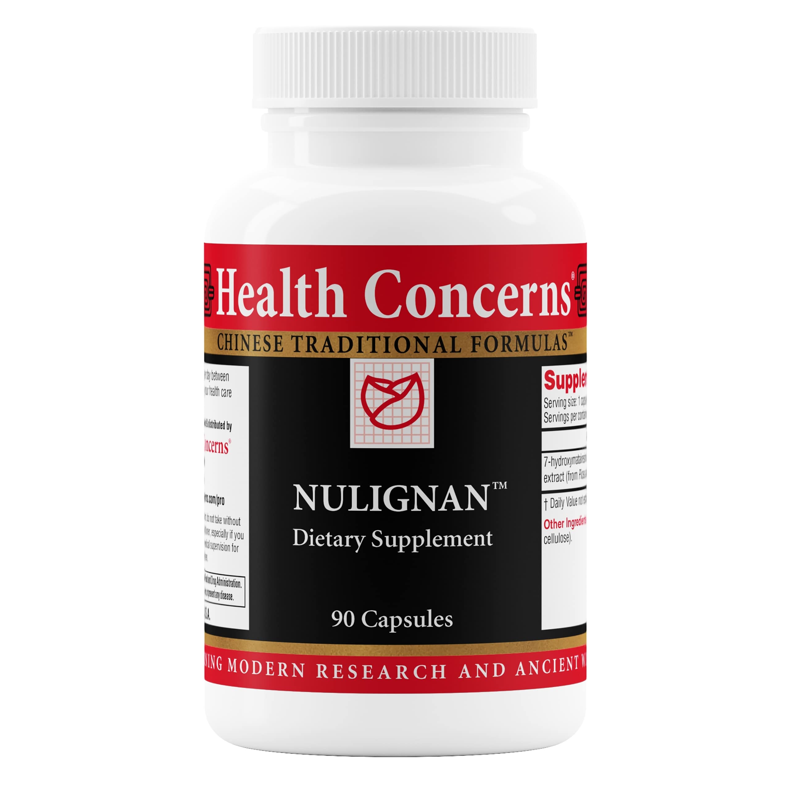 Health Concerns NuLignan bottle front view for hormonal balance support