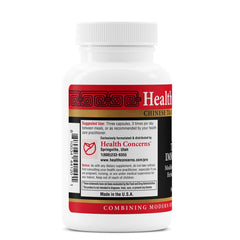 Health Concerns Three Immortals capsules arranged for a daily routine and consistency.
