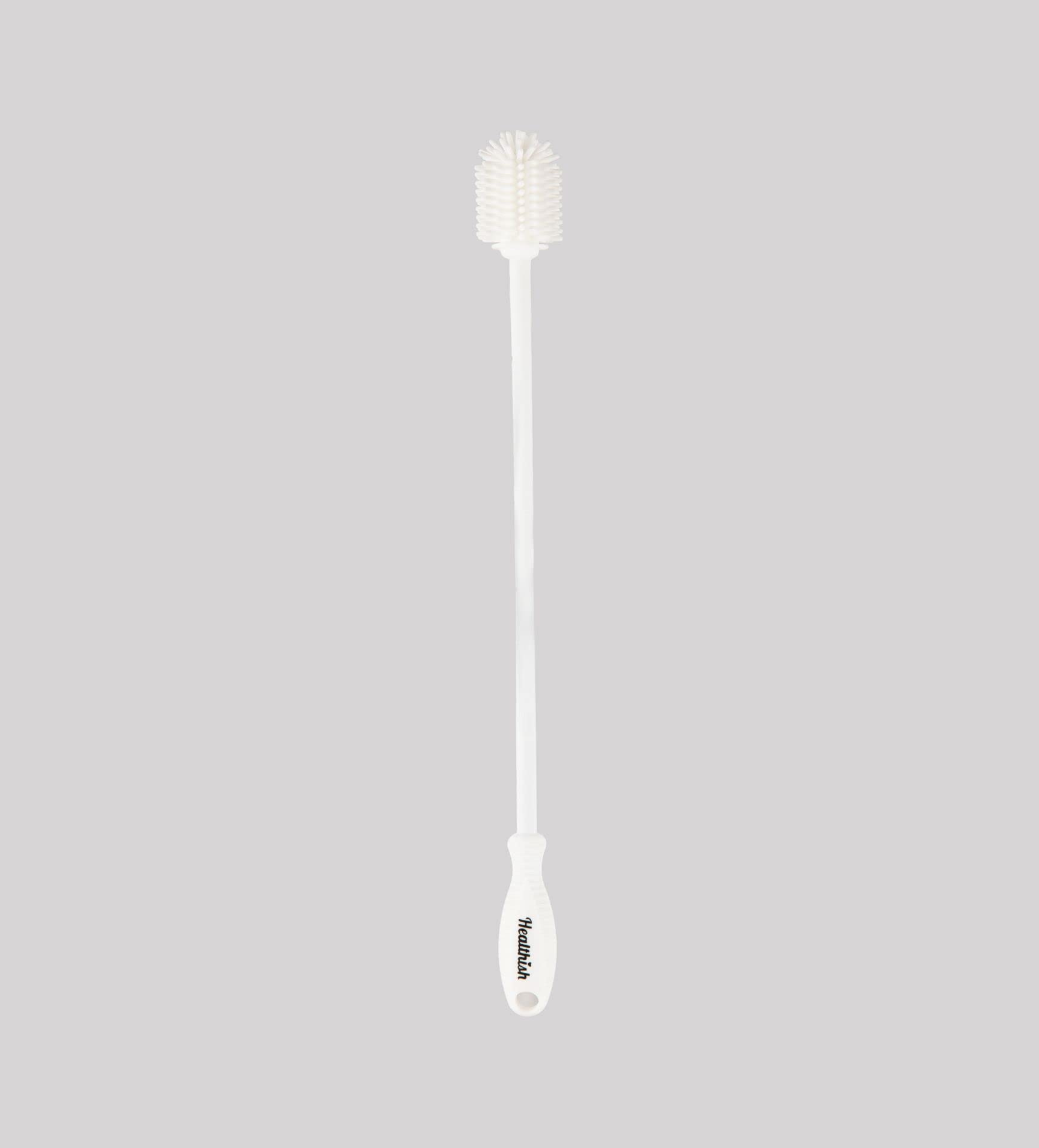 Healthish bottle brush cleaner with a long handle reaching hard-to-clean spots