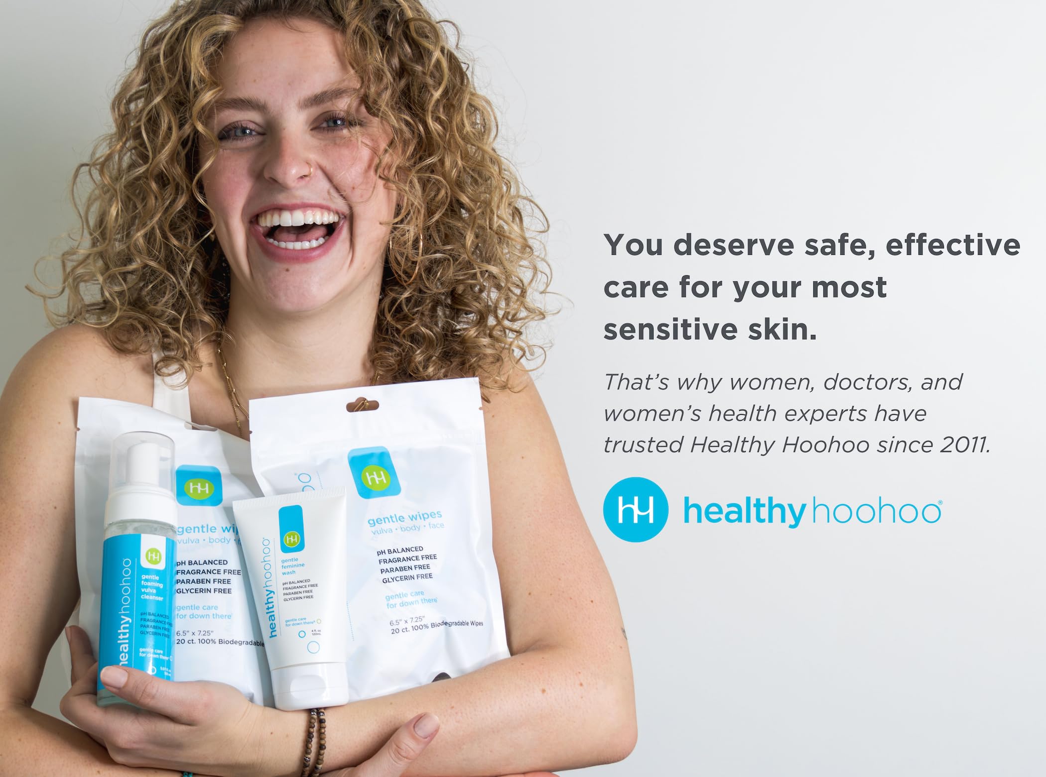 Healthy Hoohoo cucumber extract highlights gentle cleansing.