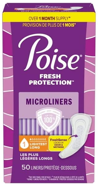 Healthy Surplus Poise Microliners compact travel pack for on-the-go protection.