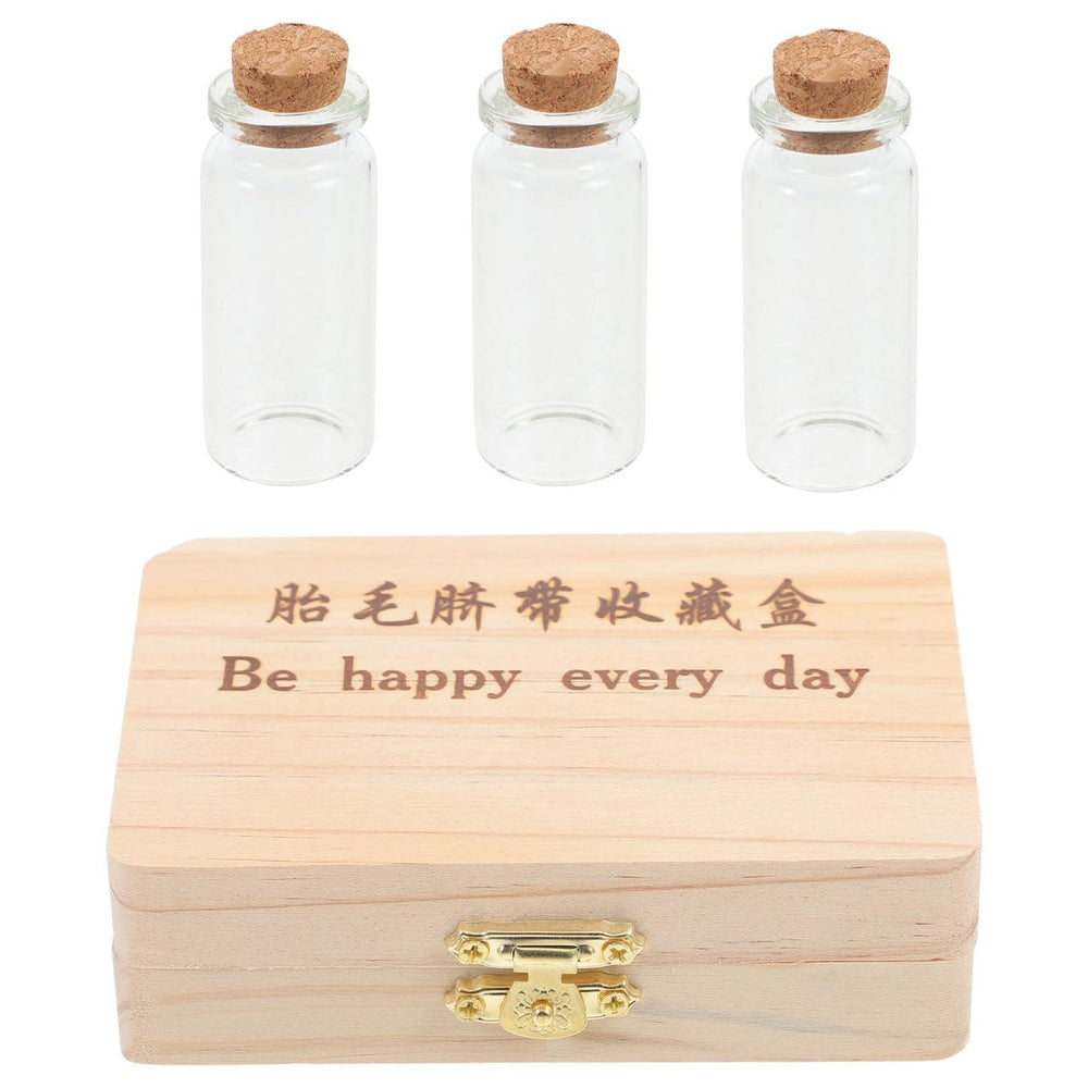 Healvian fetal hair storage box on dresser ready for bedside keepsakes