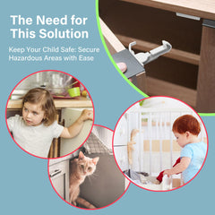 Heart of Tafiti baby proofing drawer locks installed for quick secure access