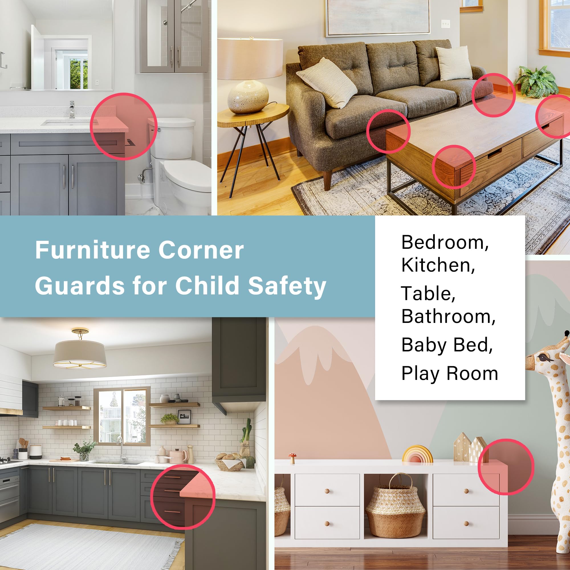 Heart of Tafiti corner guard clear profile maintains decor while safeguarding edges