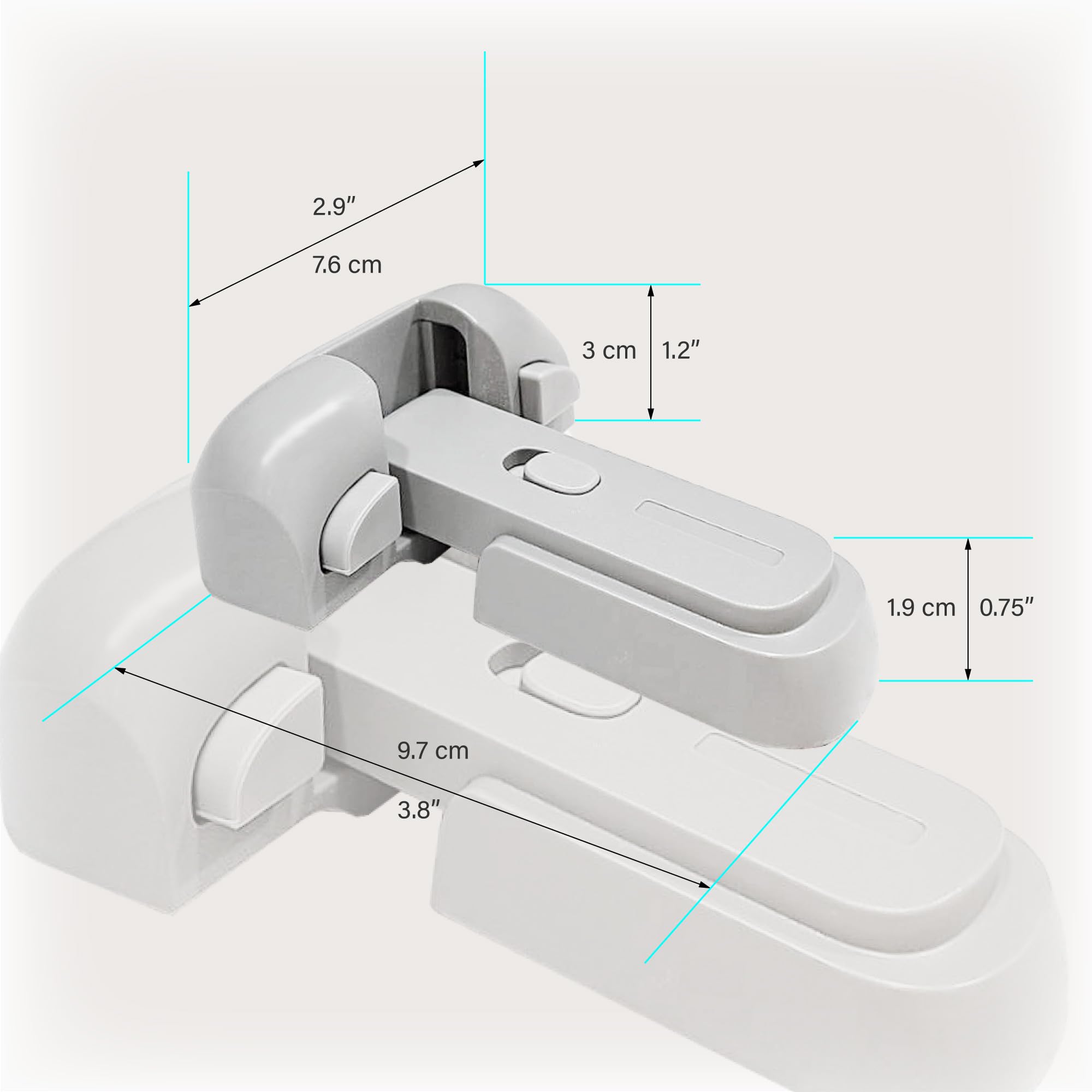 Heart of Tafiti fridge lock installation guide with adhesive and setup tips.