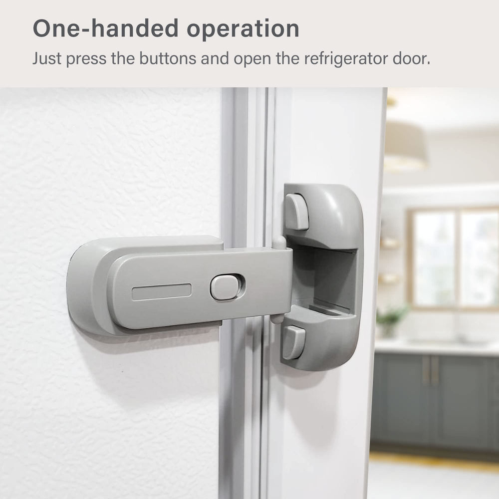 Heart of Tafiti fridge lock is compatible with recessed and flat doors