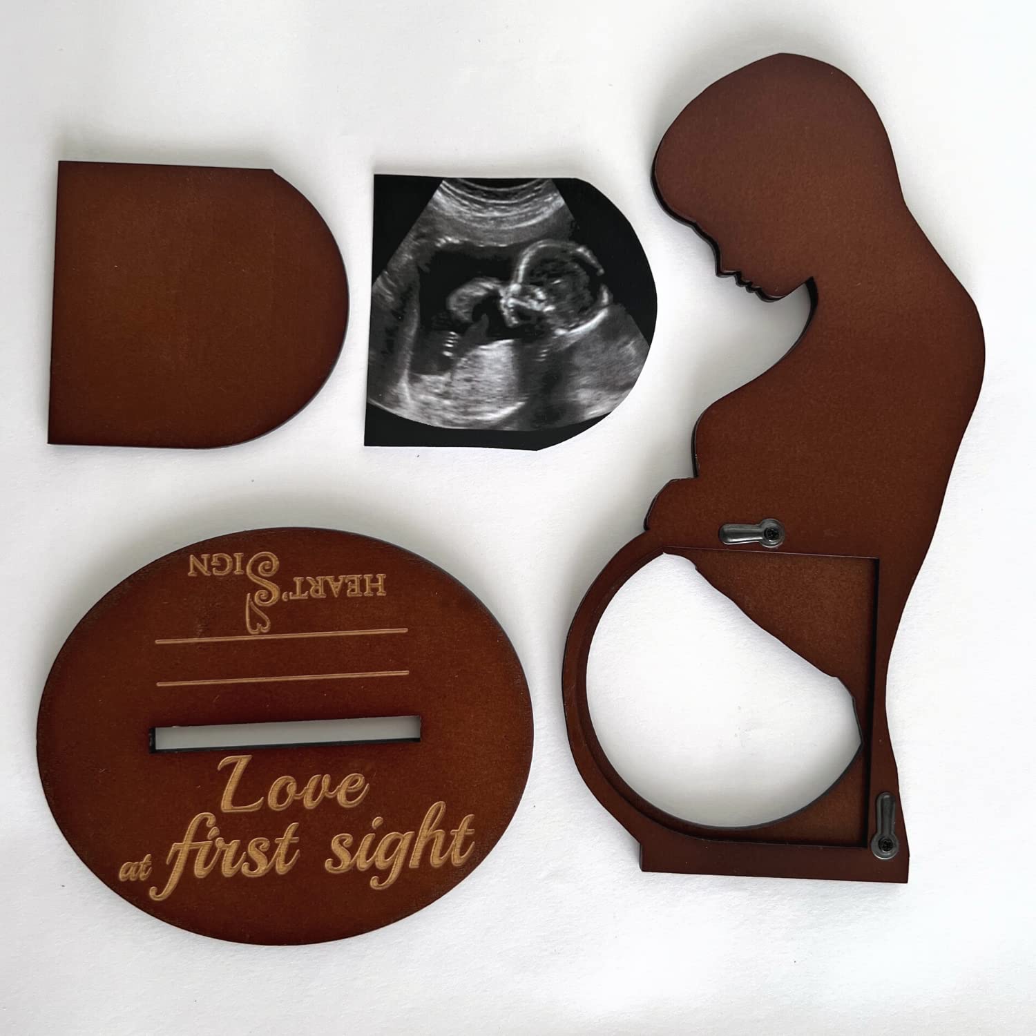 Heart's Sign stickers cute sayings personalize the frame.