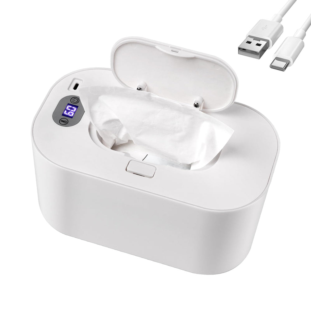 Hebafri baby wipe warmer top plate heats wipes gently for newborn changes.
