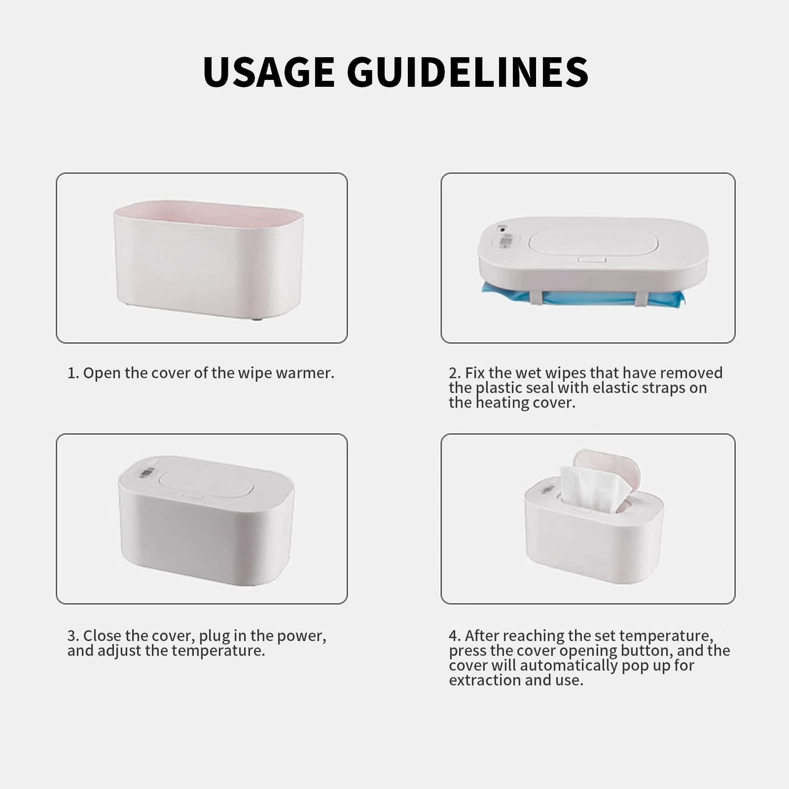 Hebafri baby wipe warmer is versatile for facial masks and makeup wipes.