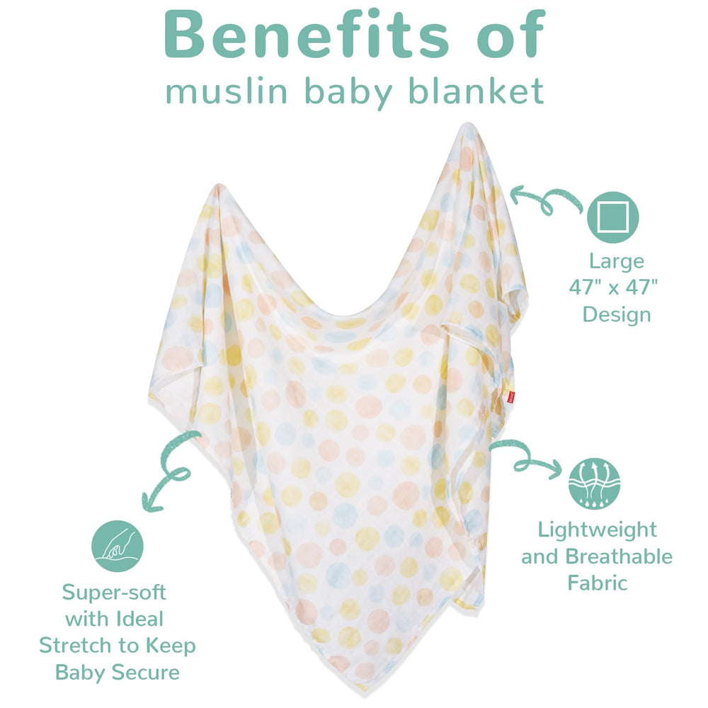 HECCEI 3-pack bamboo swaddle blankets for versatile nursery use