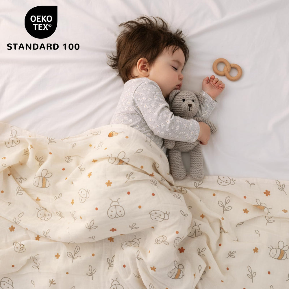 HECCEI baby swaddle in a nursery setting for cozy wrap