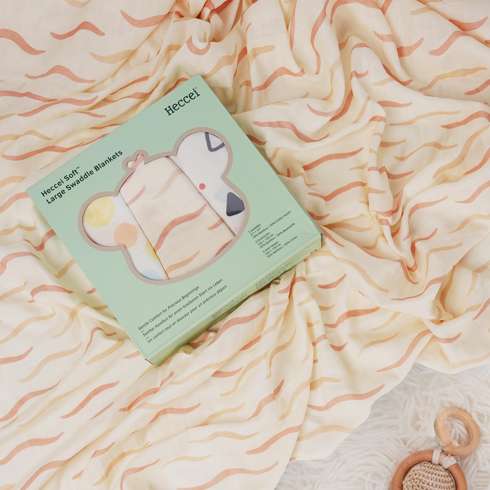 HECCEI soft muslin blanket stays soft after washing