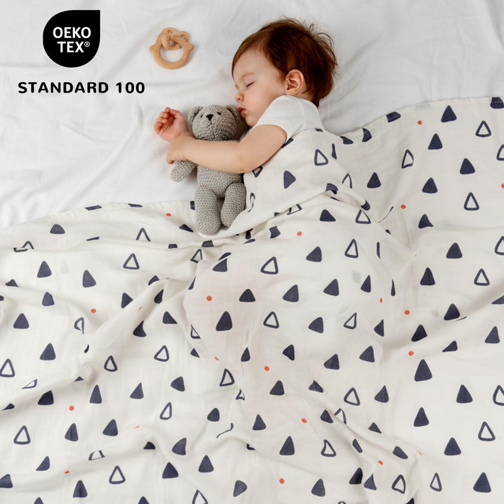 HECCEI solid-color nursery blanket to complement any decor