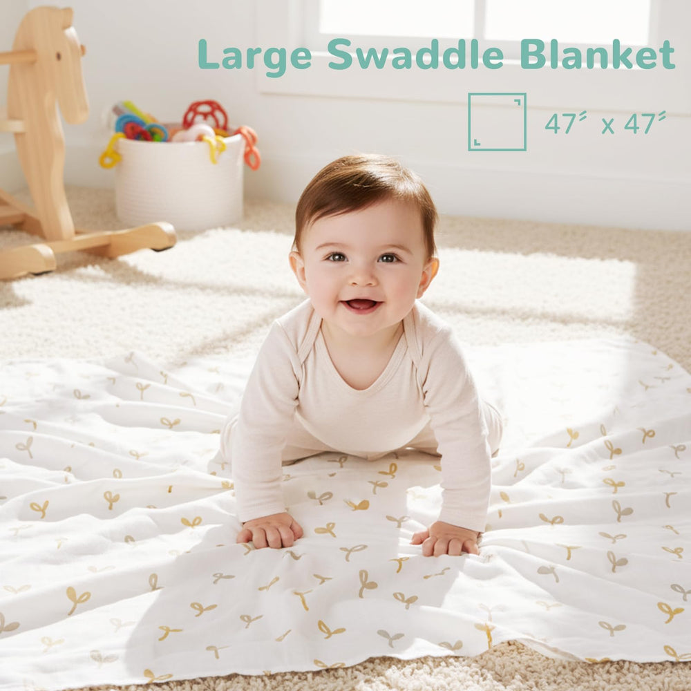 HECCEI swaddle blanket doubles as nursing cover for discreet feeds
