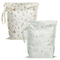 HECCEI wet dry bag folded-compact for travel and diaper changes, space-saving storage.