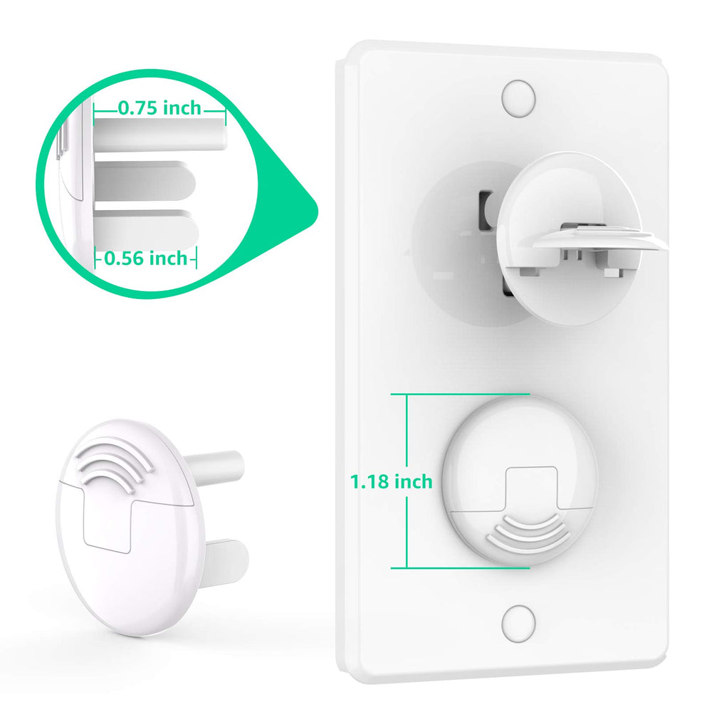 HEELALBABY durable ABS material protects outlets from wear
