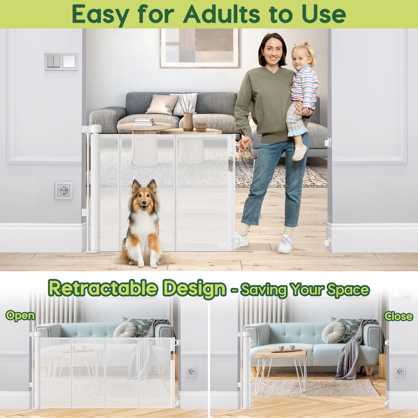 HEELALBABY anti-crawl mesh image demonstrates barrier against underneath access