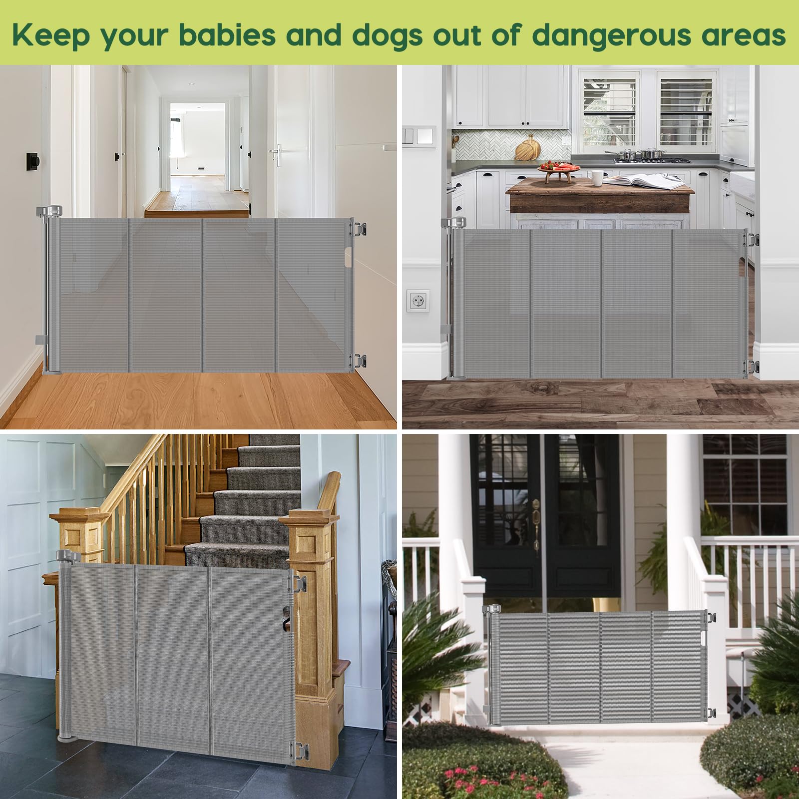 HEELALBABY no-bottom-bar design reduces tripping hazards for smooth passage.